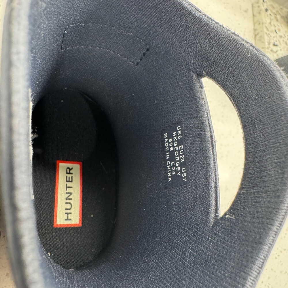 Hunter Boots-Little Kids Georgey Waterproof Rain Boots-Dark Blue 7C - Picture 5 of 6